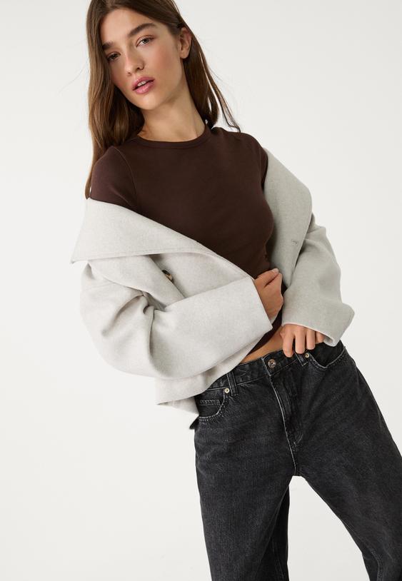 Clara Wool Blend Peacoat