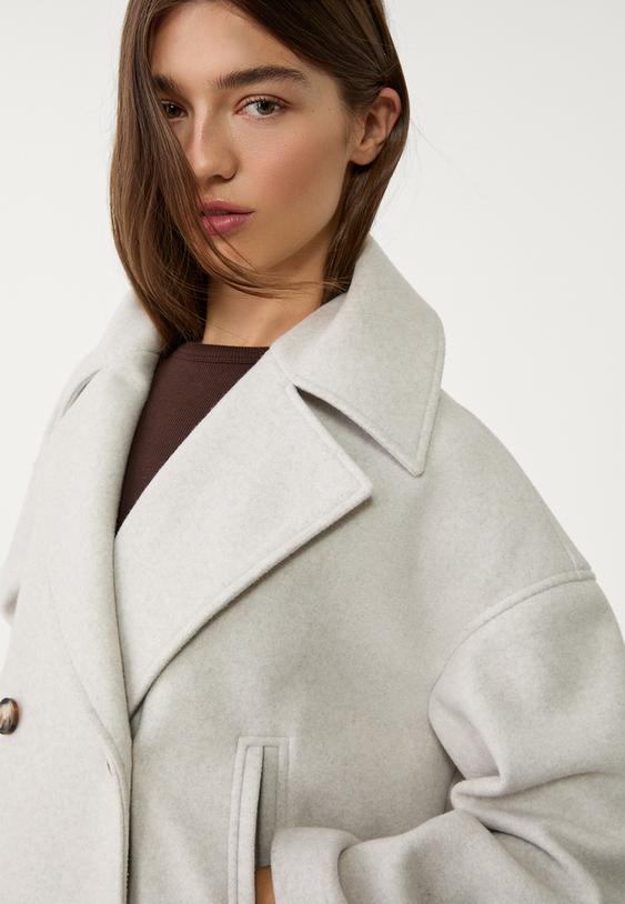 Clara Wool Blend Peacoat