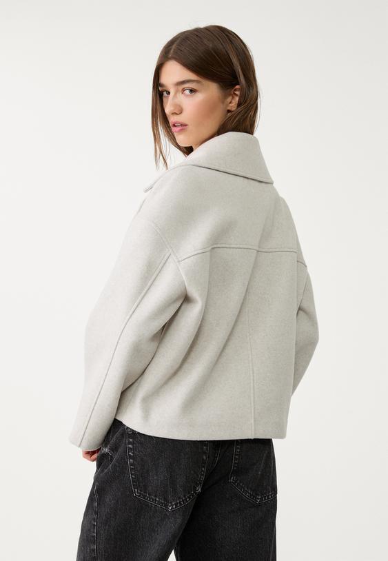 Clara Wool Blend Peacoat