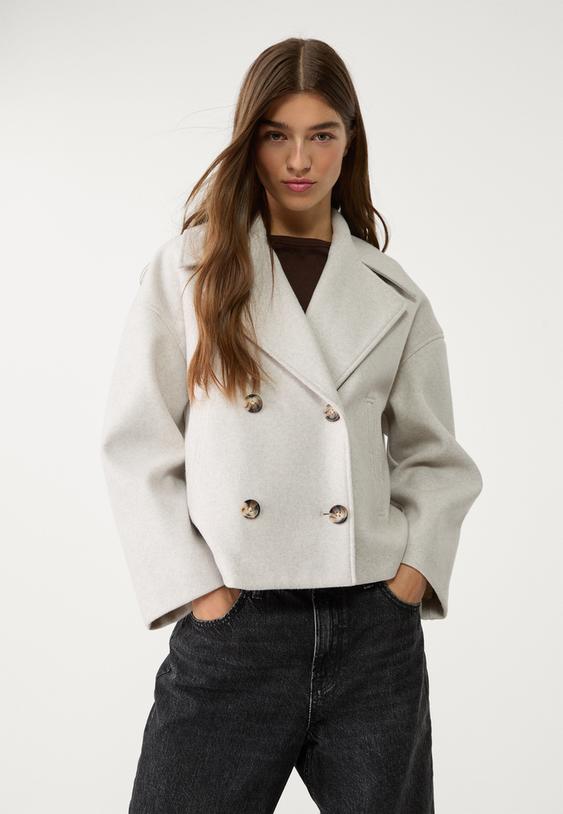 Clara Wool Blend Peacoat
