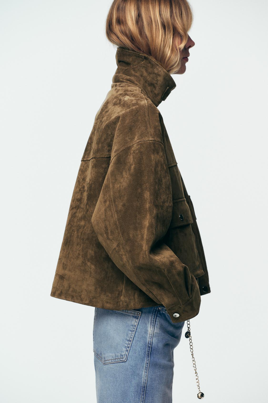 Clara Suede Utility Jacket