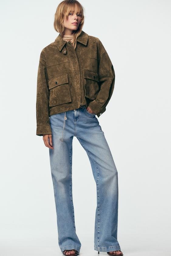 Clara Suede Utility Jacket