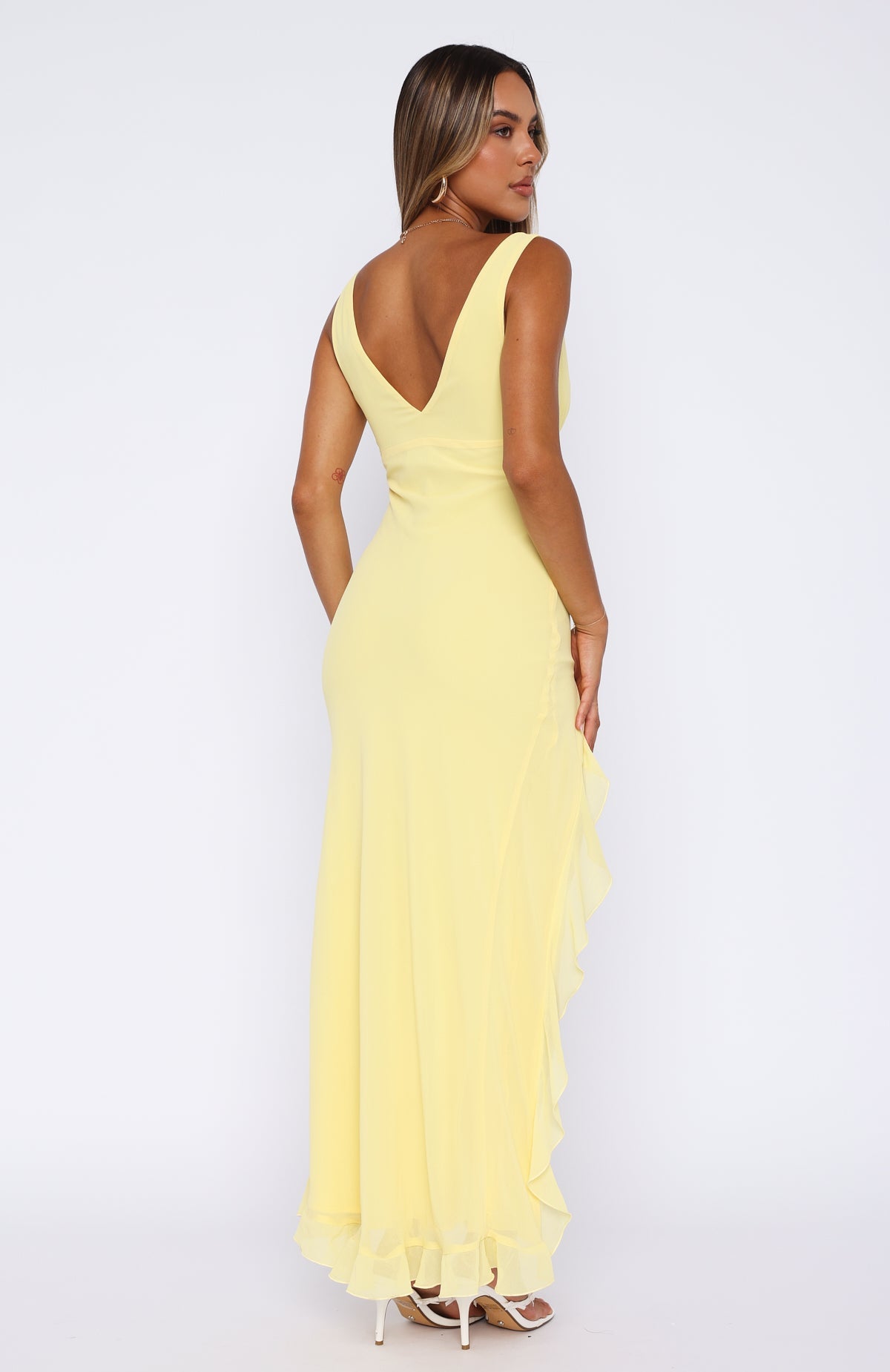 Lemon Glow Maxi Dress