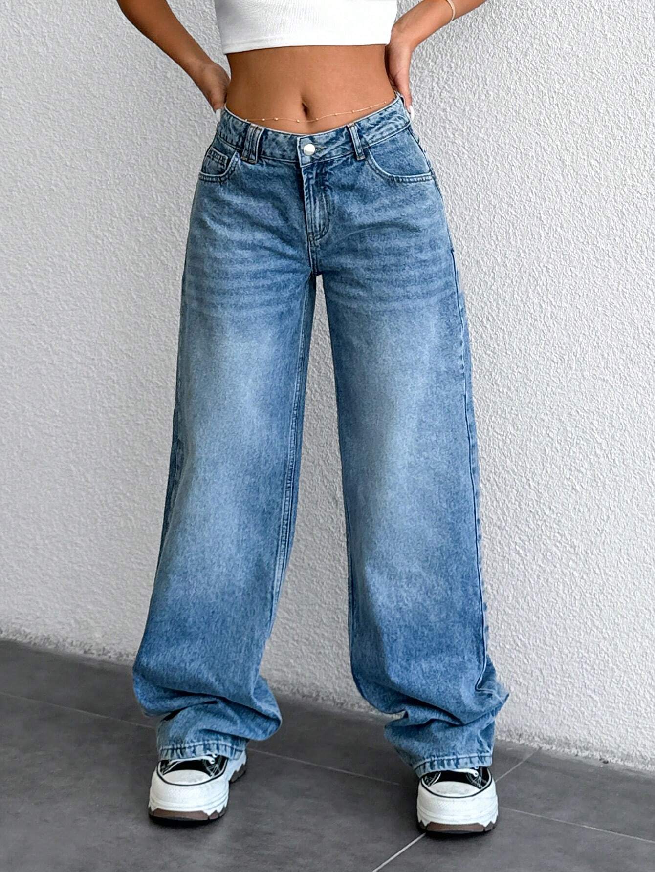 Zoe Baggy Washed Denim