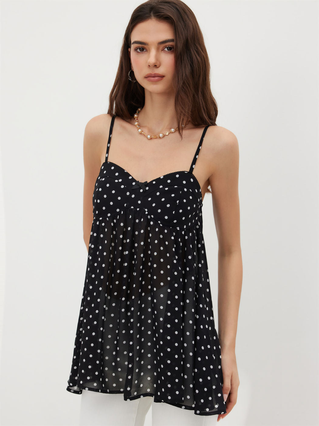 Dotted Mini Dress