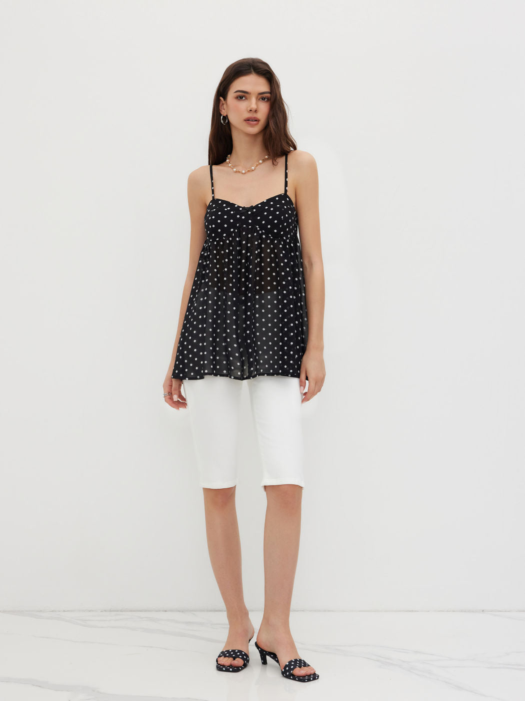 Dotted Mini Dress