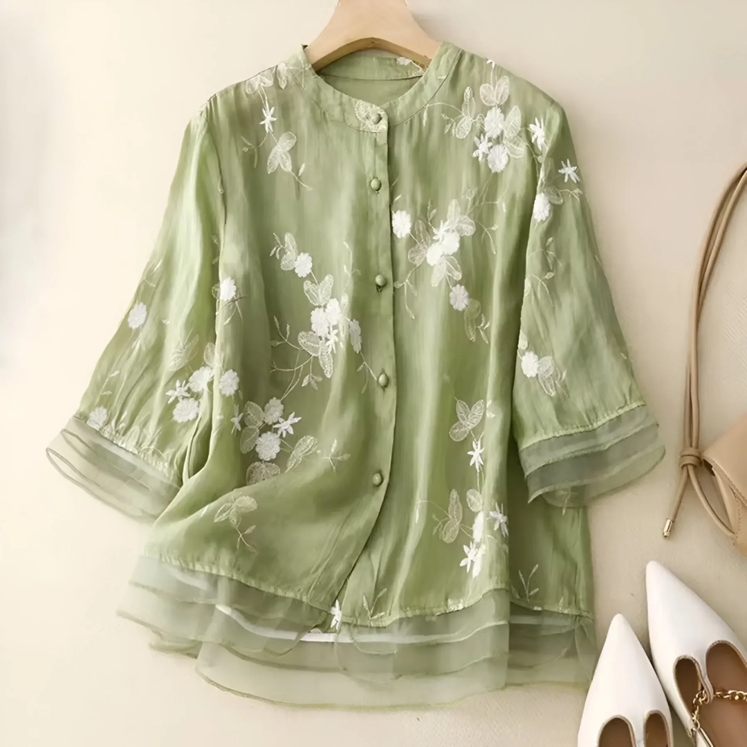 Mathilda | Blouse with Floral Pattern