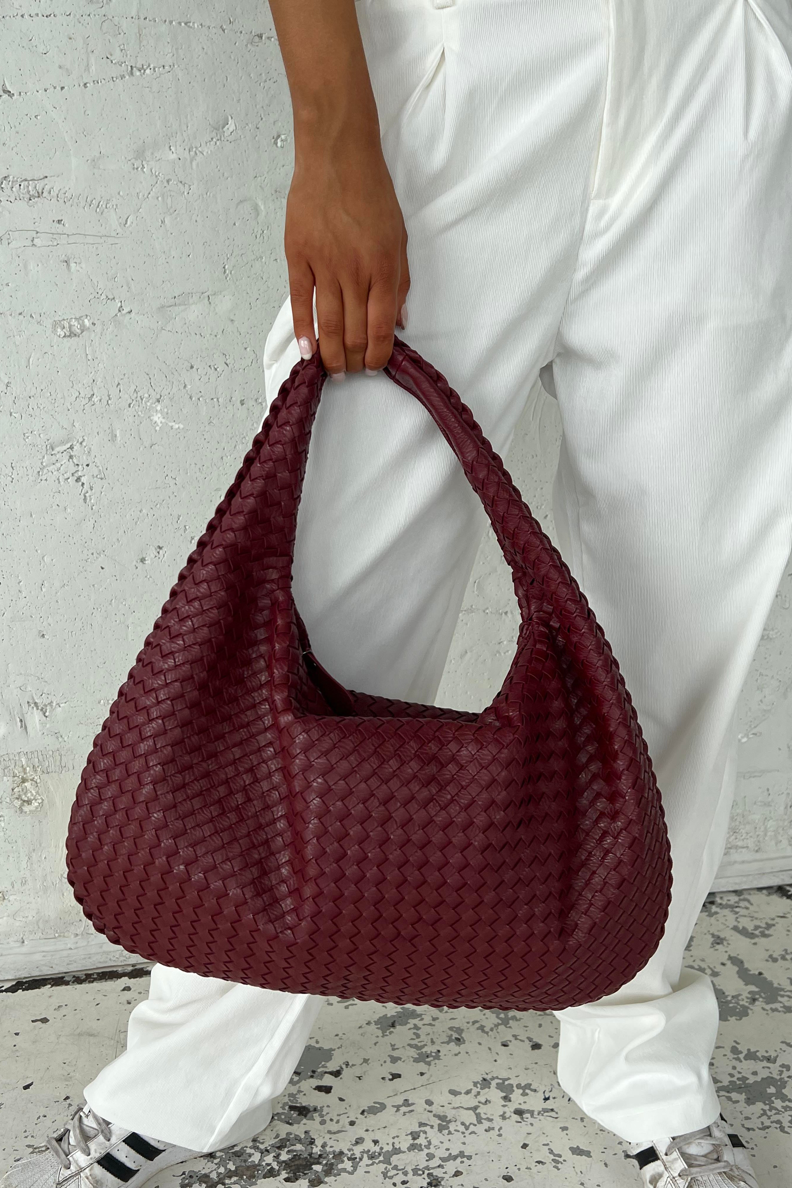 Mila Woven Shoulder Bag