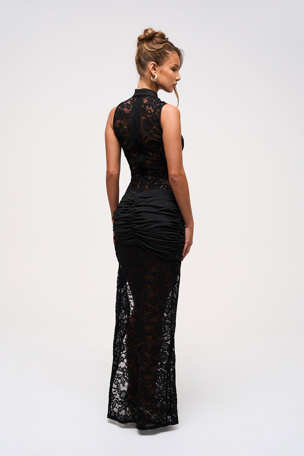 Midnight Lace Maxi Dress