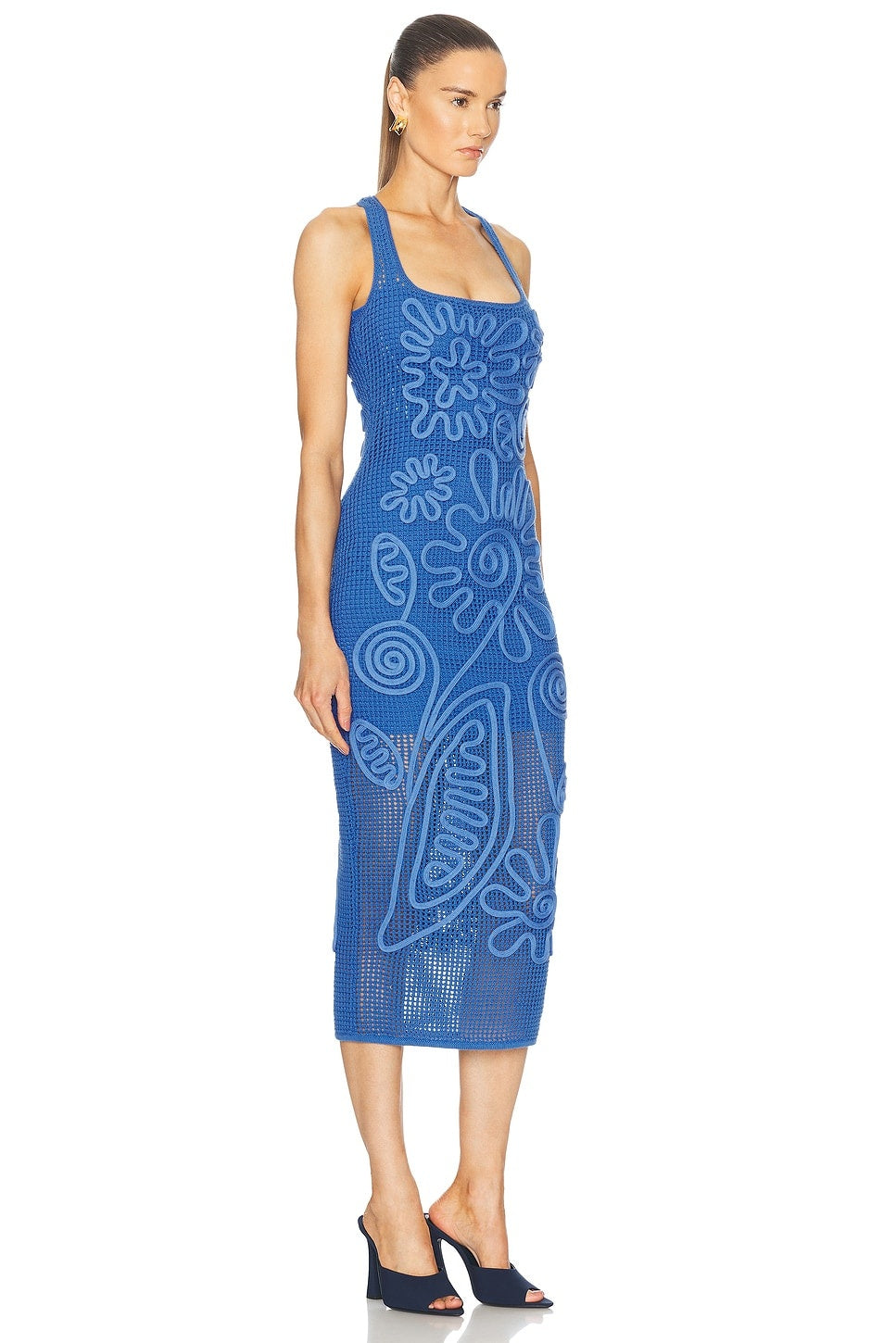 Azure Art Knit Dress