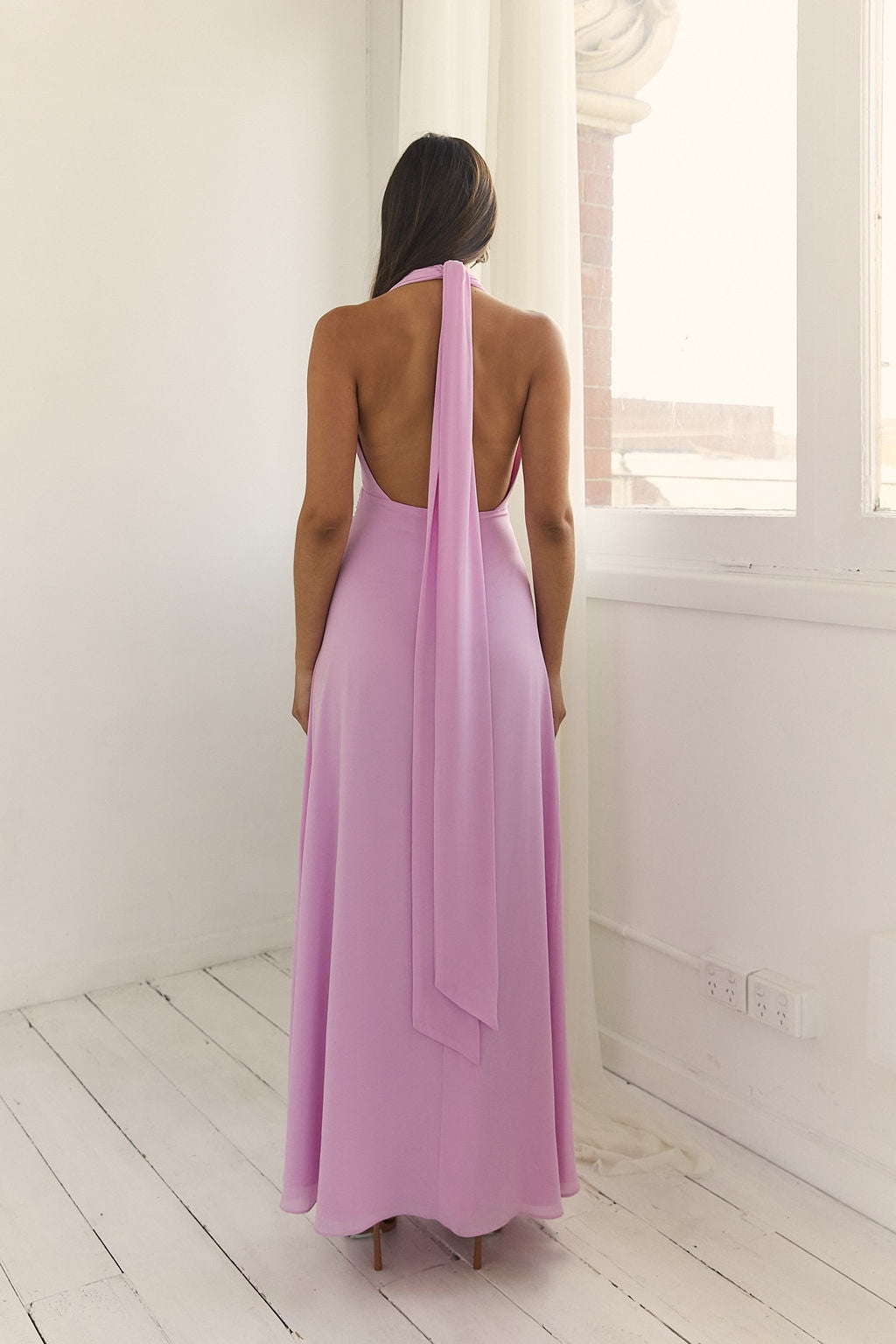 Luna Draped Maxi Dress