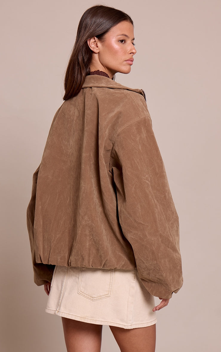 Maya Faux Suede Bomber