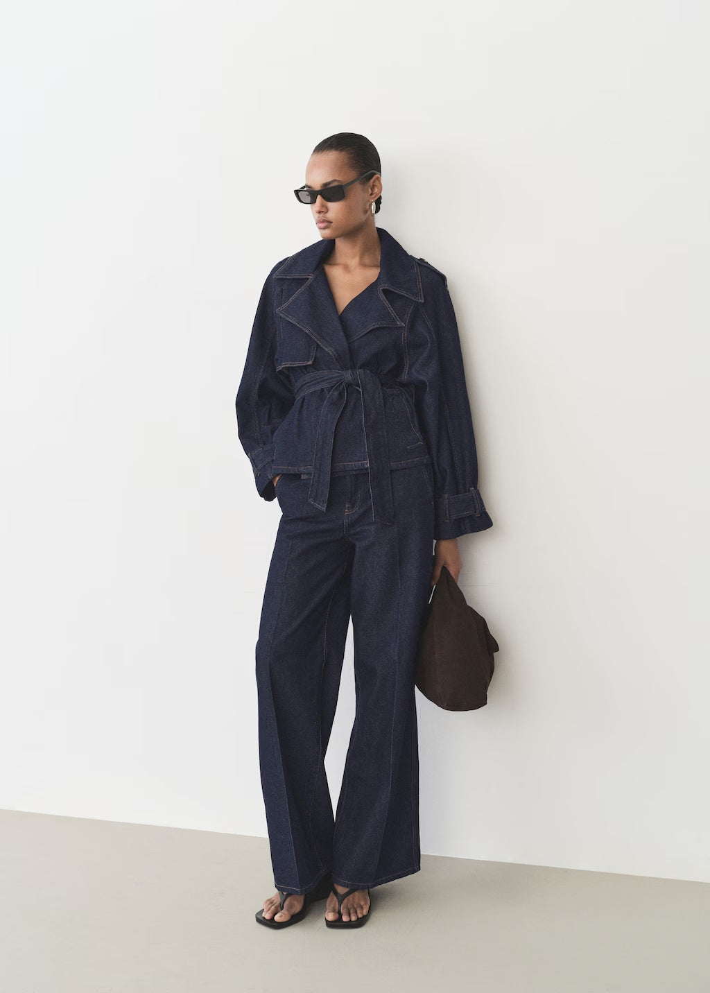 Romy Belted Denim Jacket