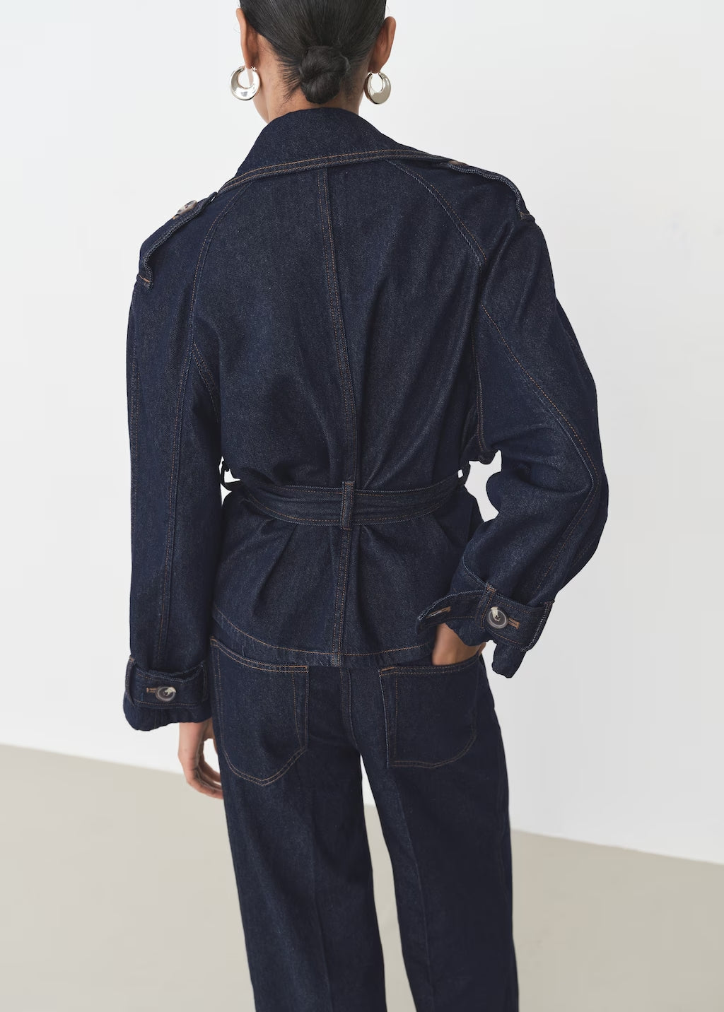 Romy Belted Denim Jacket