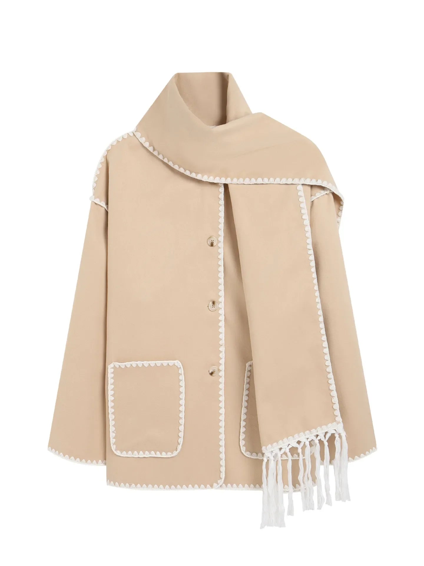 Celine Wool Fringe Coat