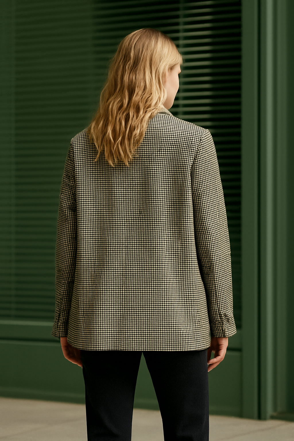 Elise Houndstooth Blazer
