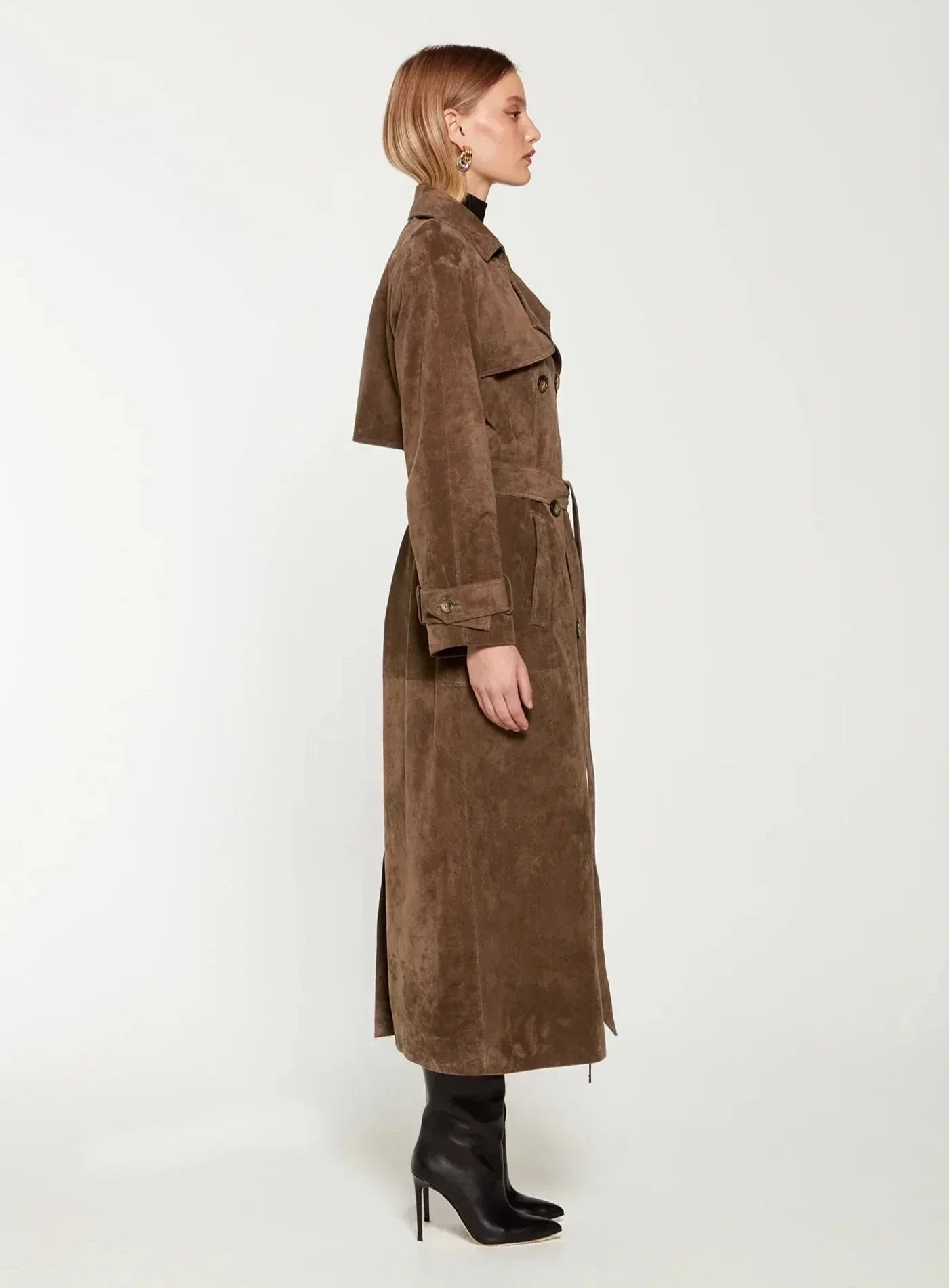 Molly Suede Trenchcoat