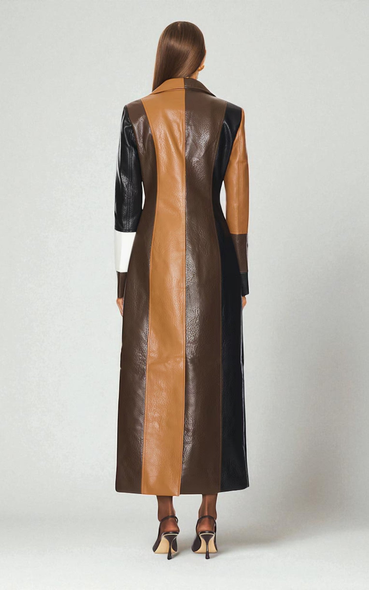 Nila Leather Trench Coat