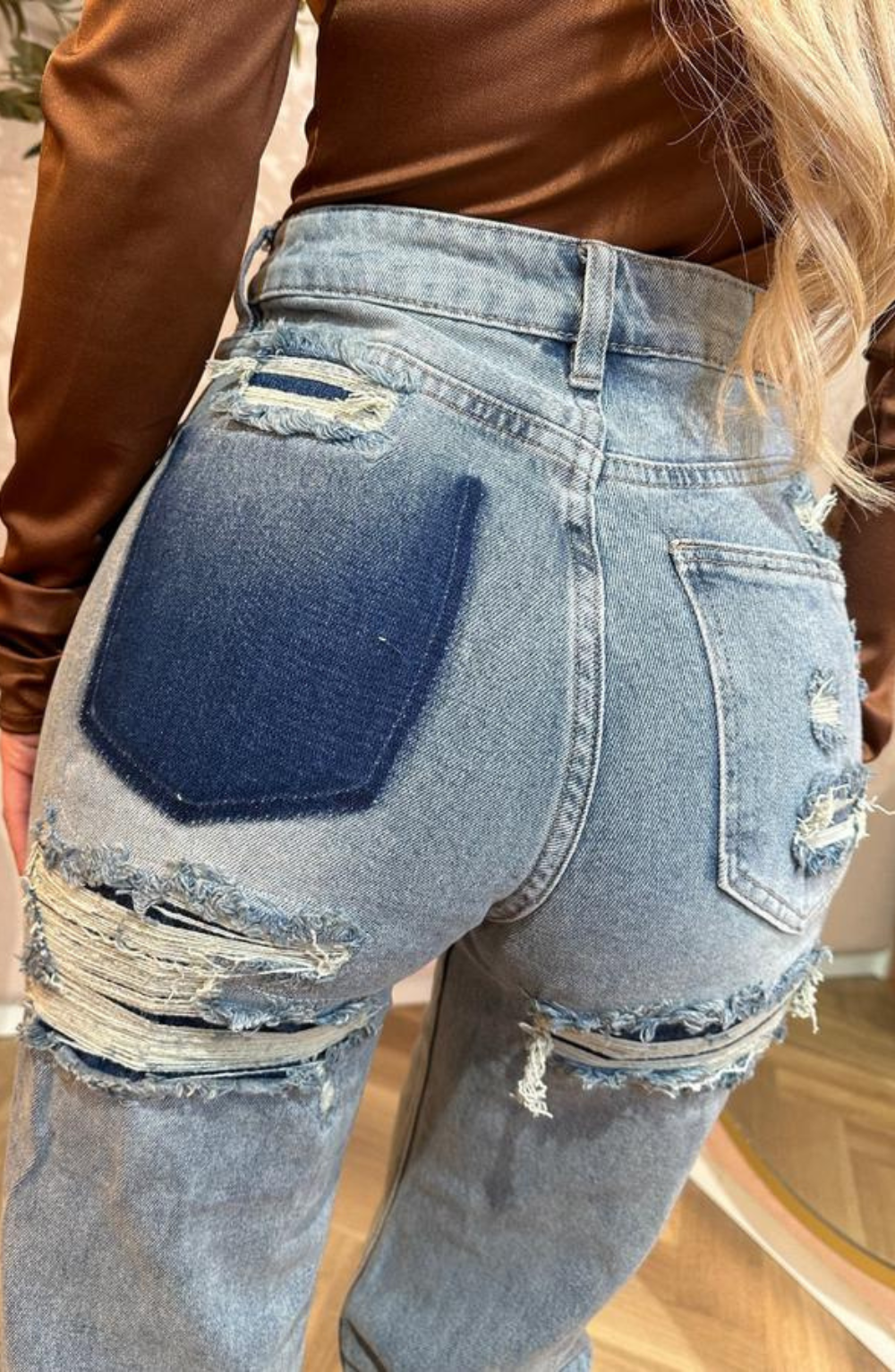 Tina Patch Pocket Jeans