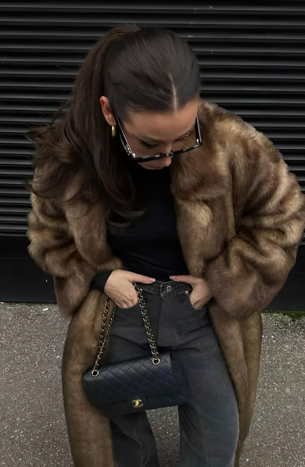 Vivienne fluffy trench Coat