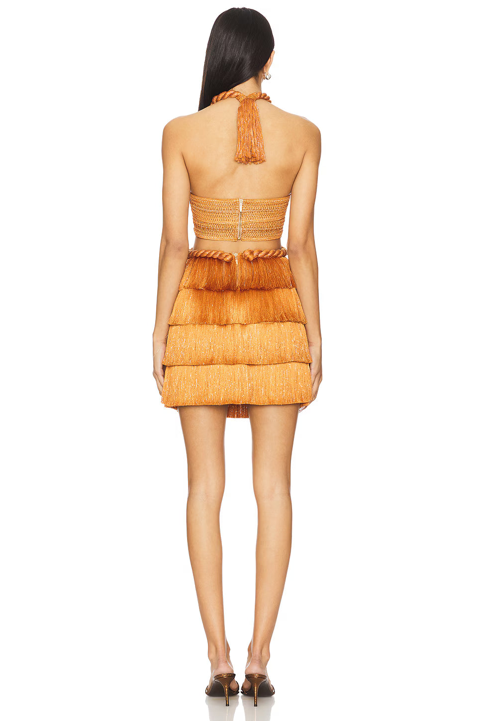 Sunflare Fringe Mini Dress