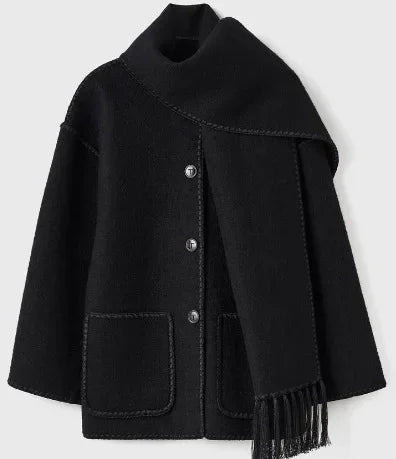 Celine Wool Fringe Coat