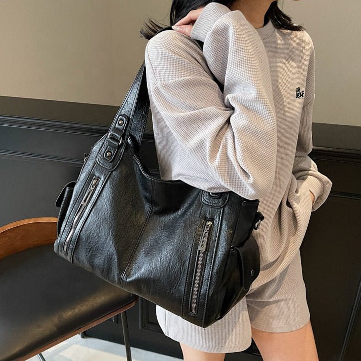 Black City Tote Bag