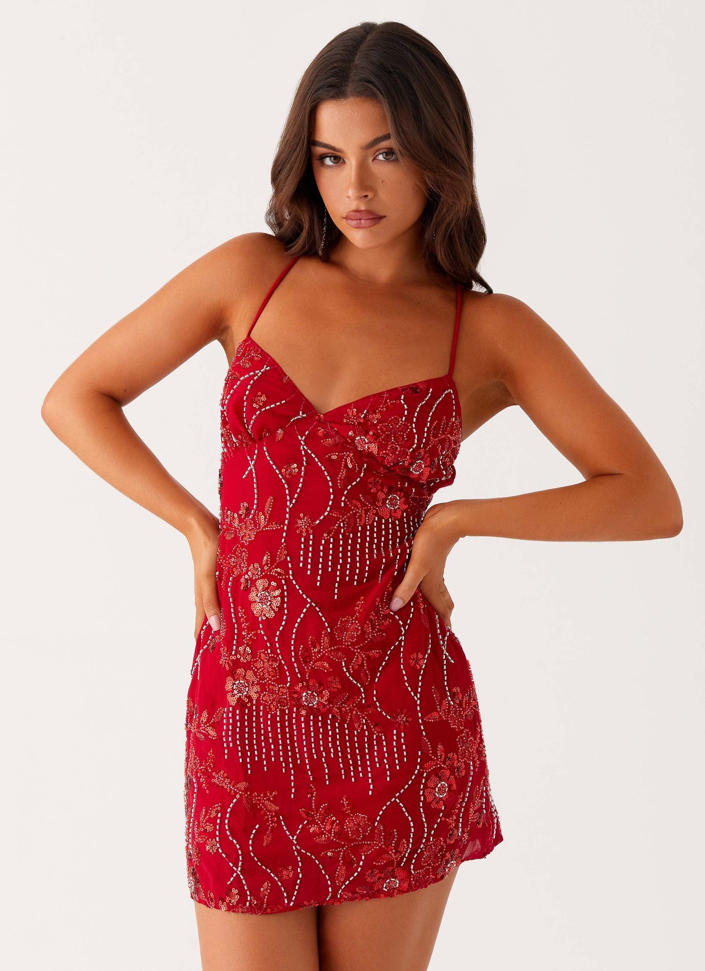 Beaded Mini Dress