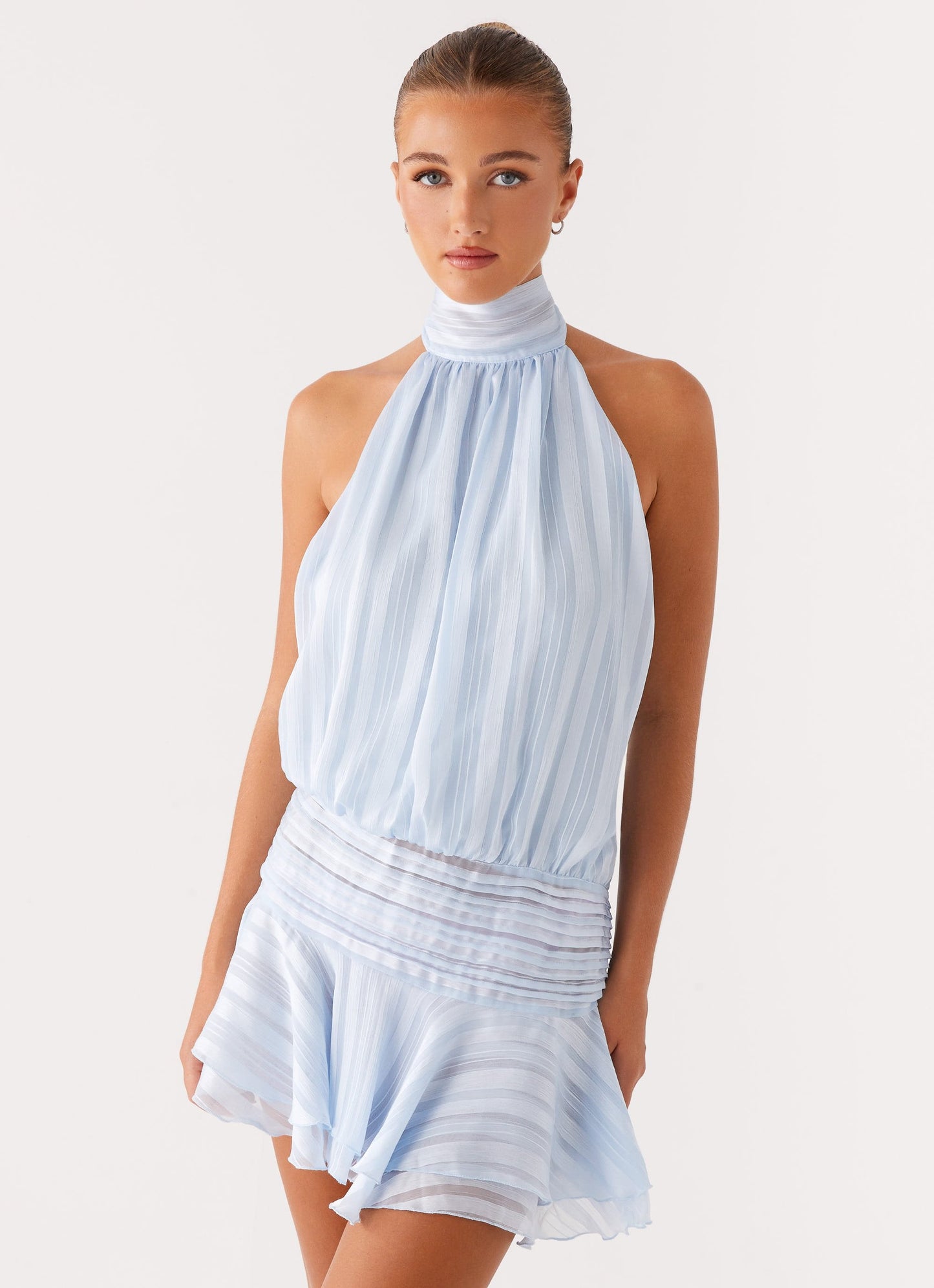 Sky Mist Mini Dress