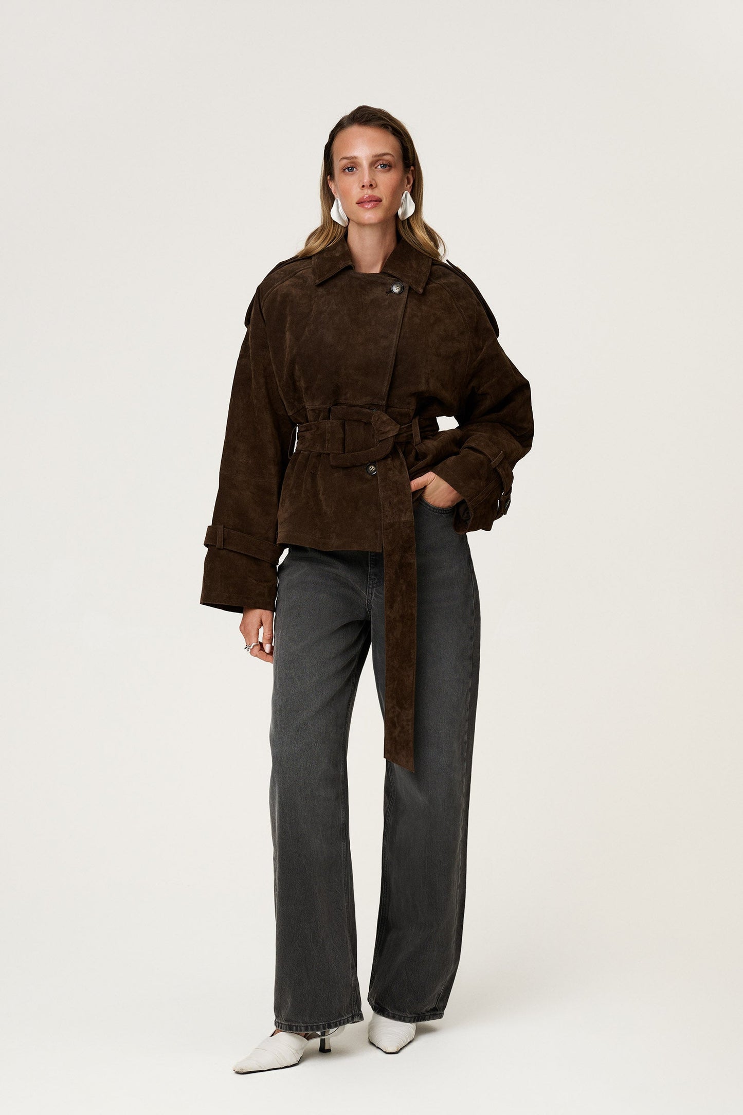 Olivia Belted Trench Coat