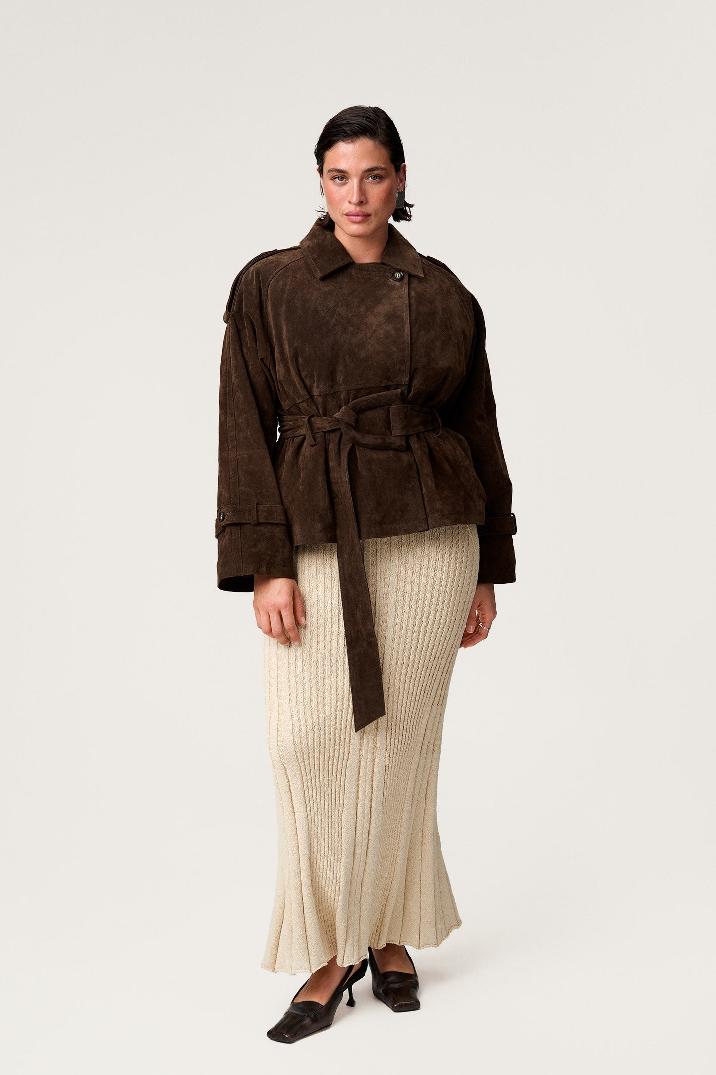 Olivia Belted Trench Coat