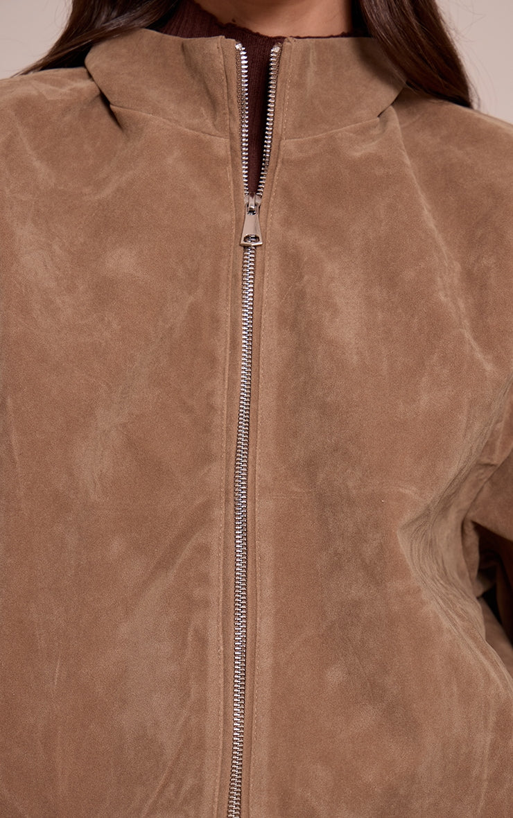 Maya Faux Suede Bomber
