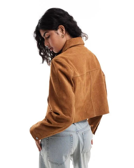Sierra Suede Cropped Jacket