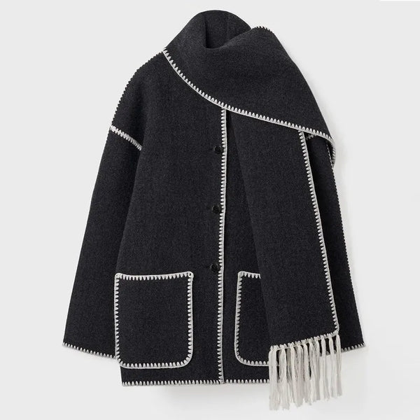 Celine Wool Fringe Coat
