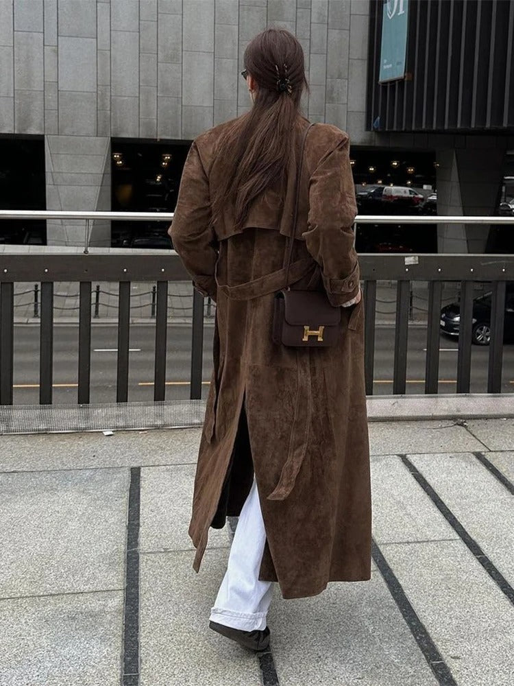 Molly Suede Trenchcoat
