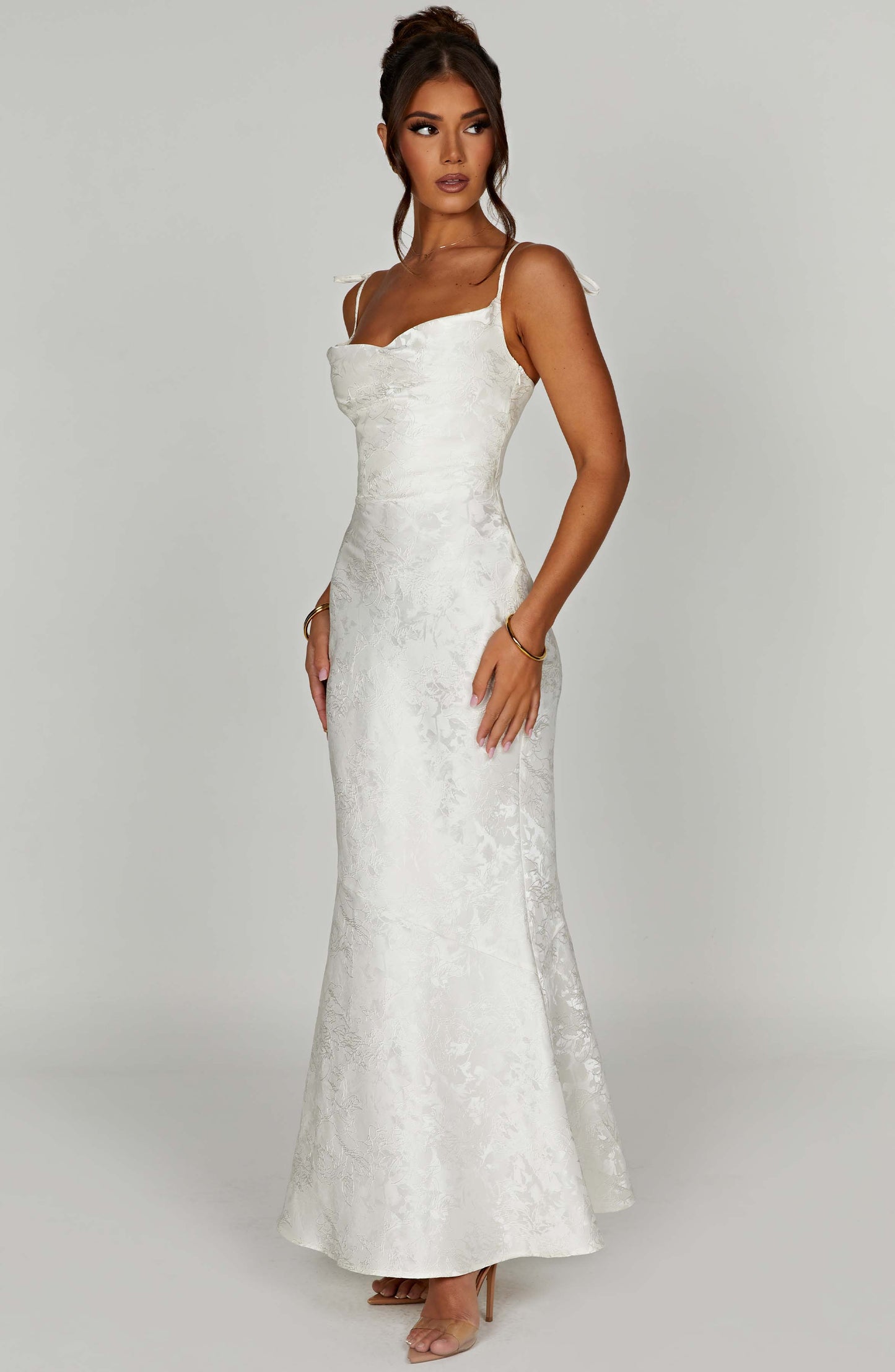 Isabelle Satin Maxi Dress