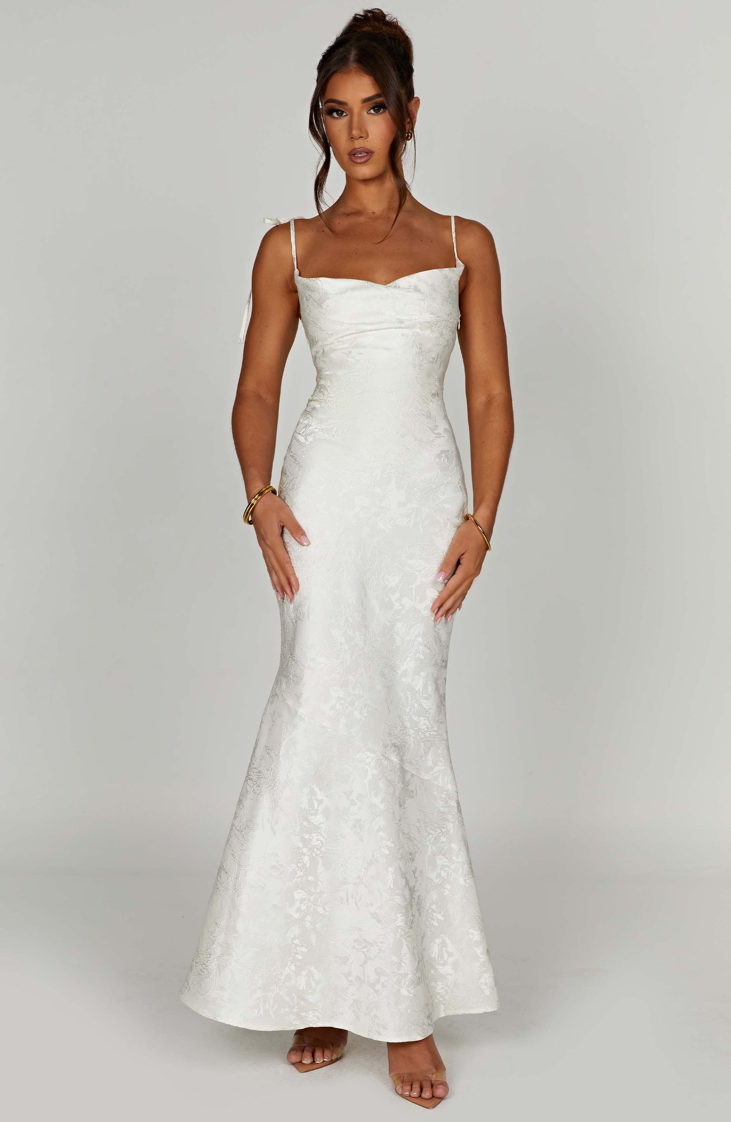 Isabelle Satin Maxi Dress