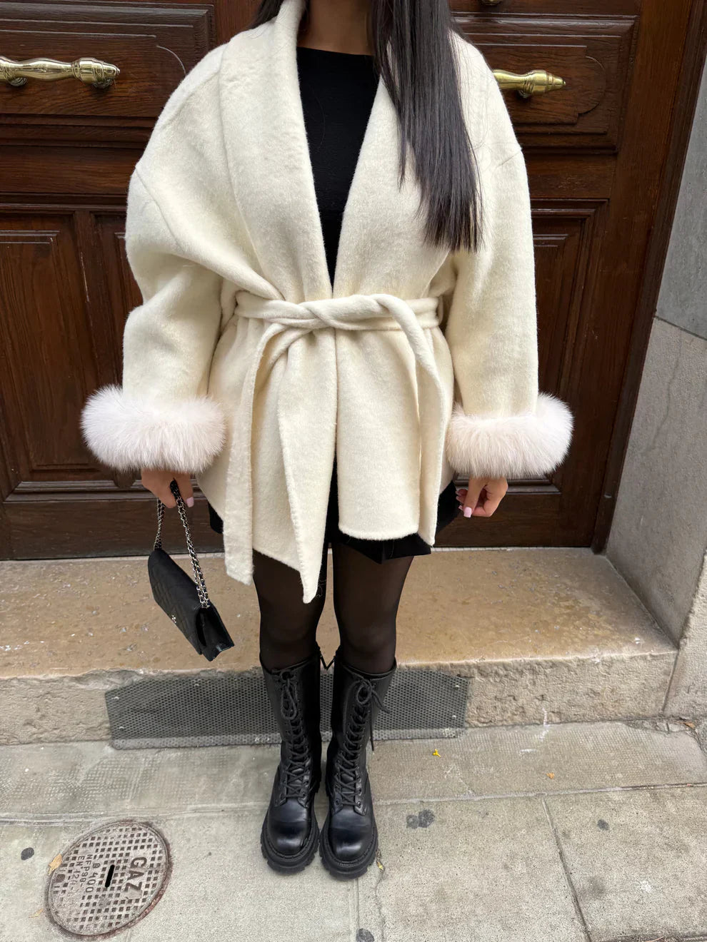 The Amara Wrap Coat