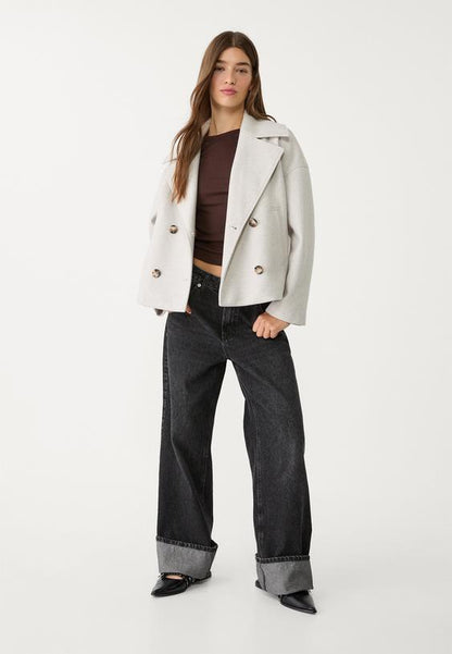 Clara Wool Blend Peacoat