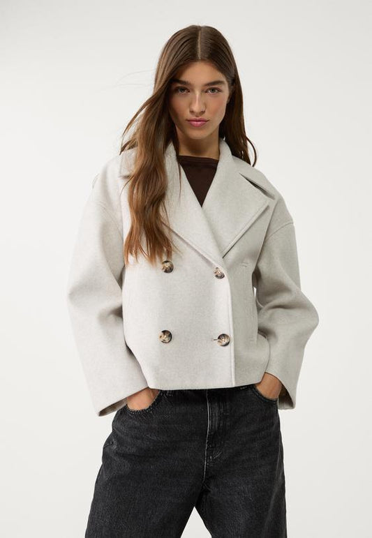 Clara Wool Blend Peacoat