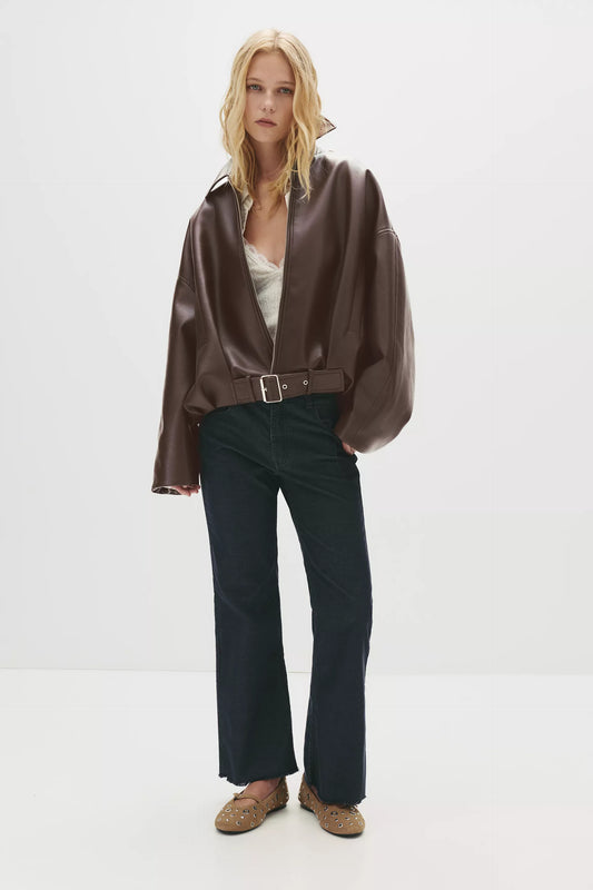 Gia Belted bomber Jacket