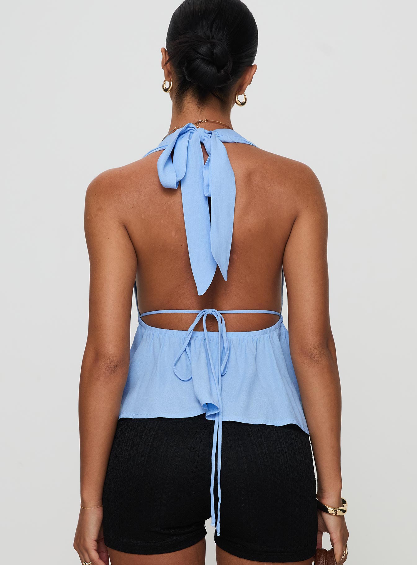 Ruby Halter Top Blue