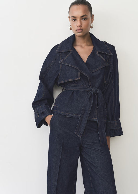 Romy Belted Denim Jacket