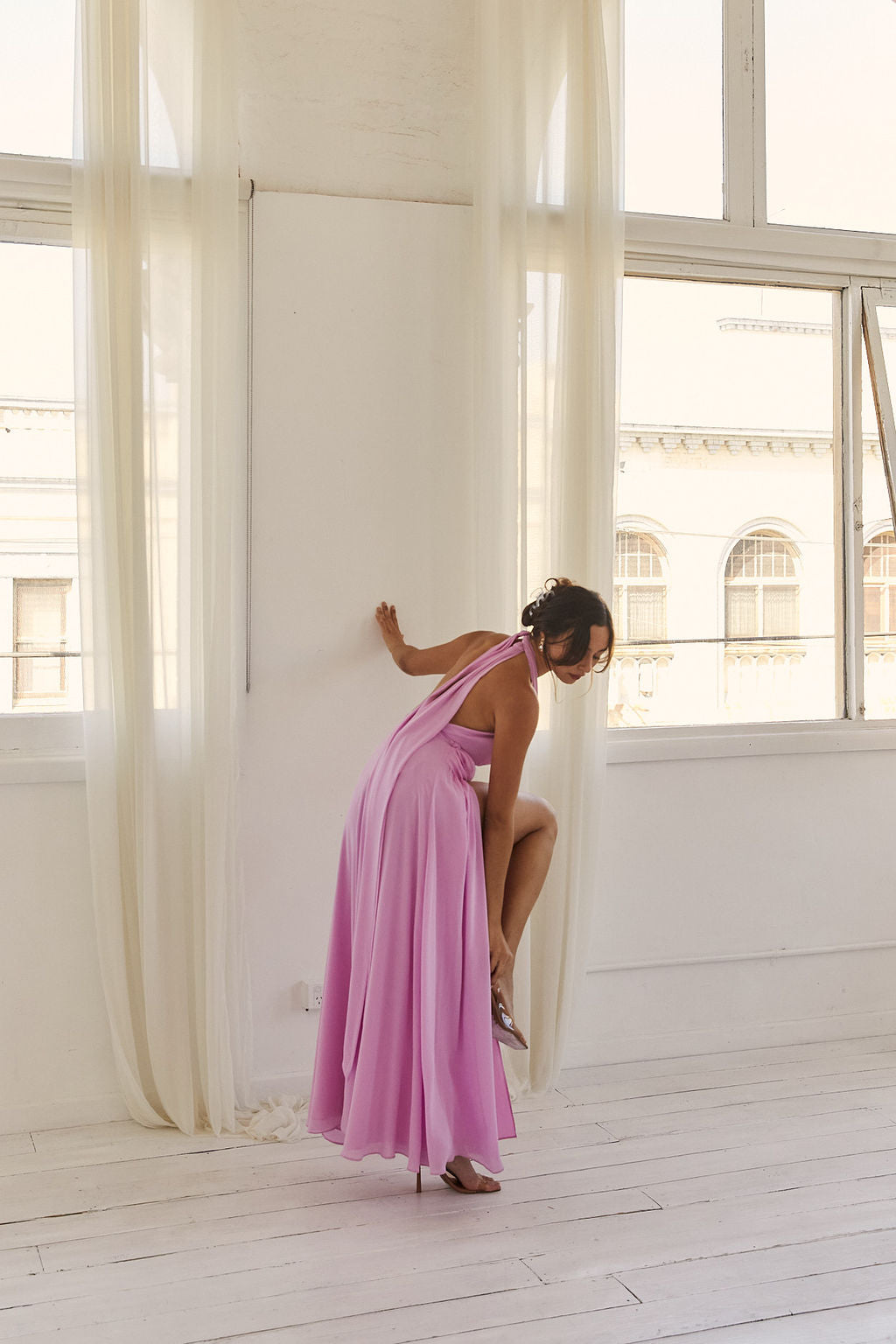 Luna Draped Maxi Dress