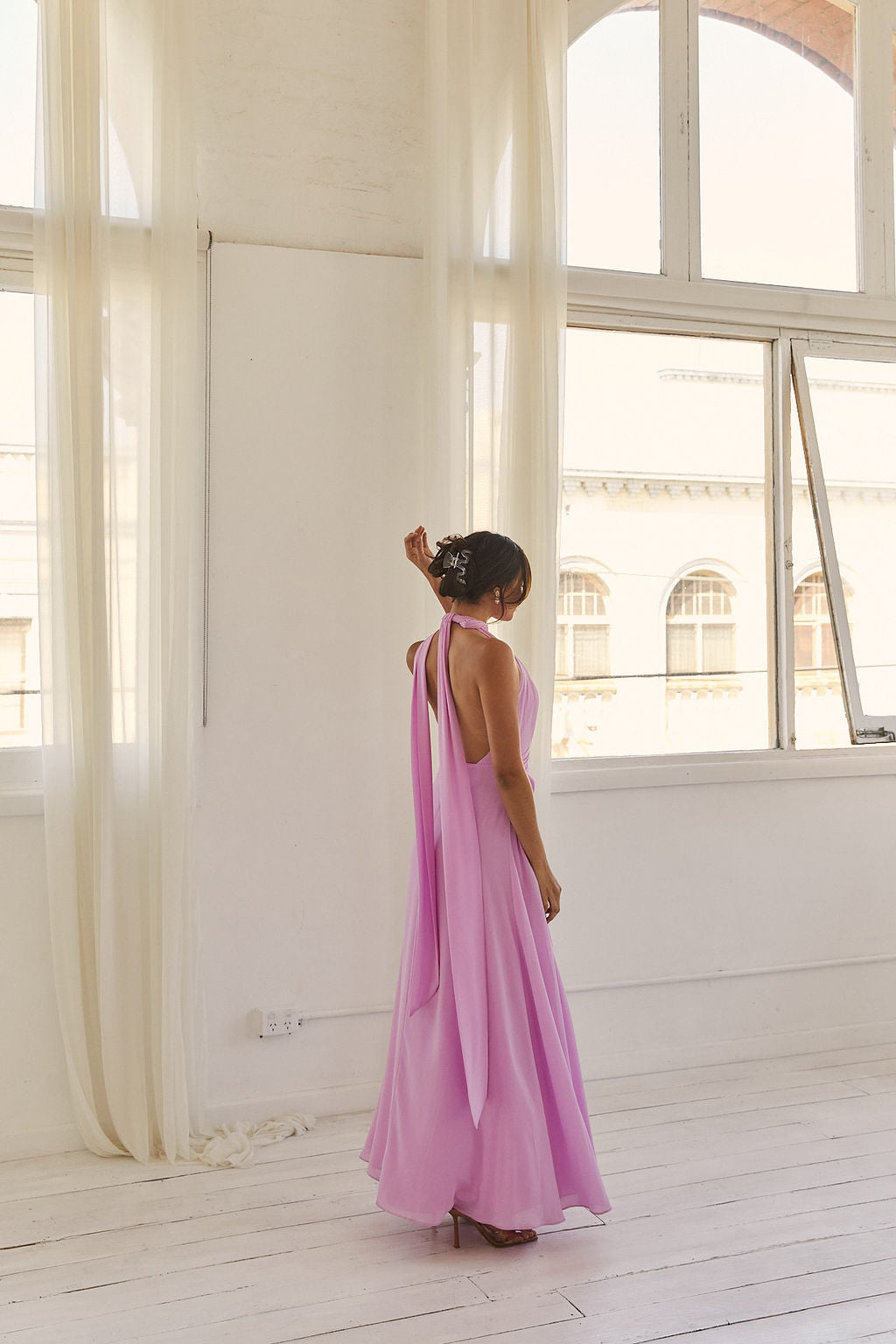 Luna Draped Maxi Dress
