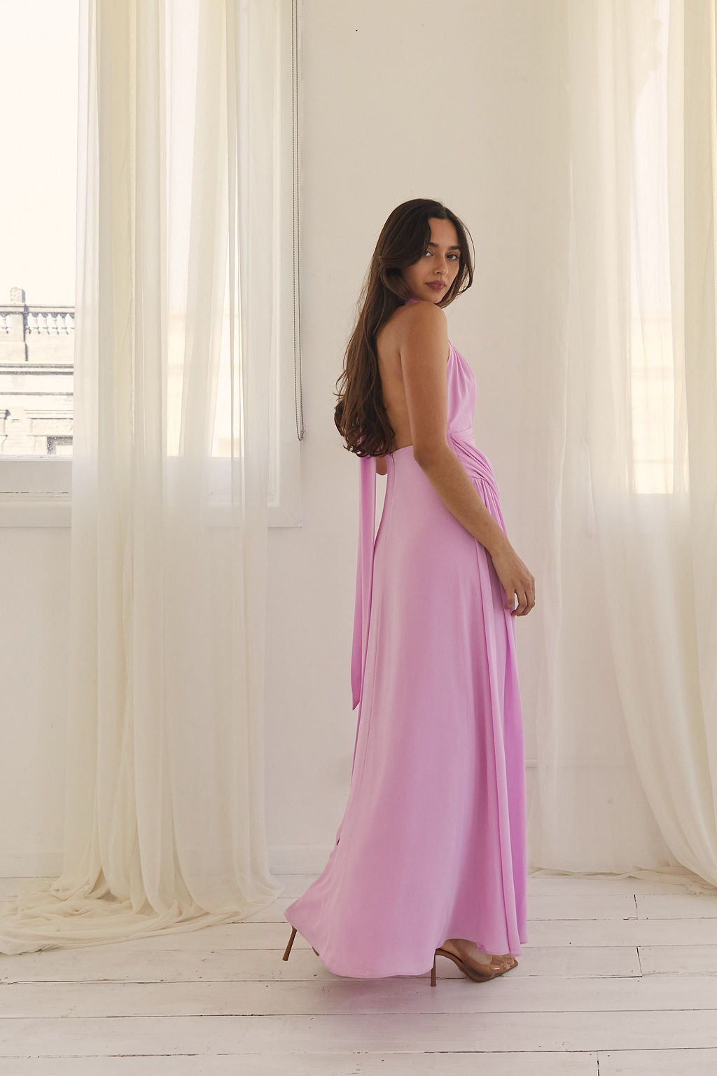 Luna Draped Maxi Dress
