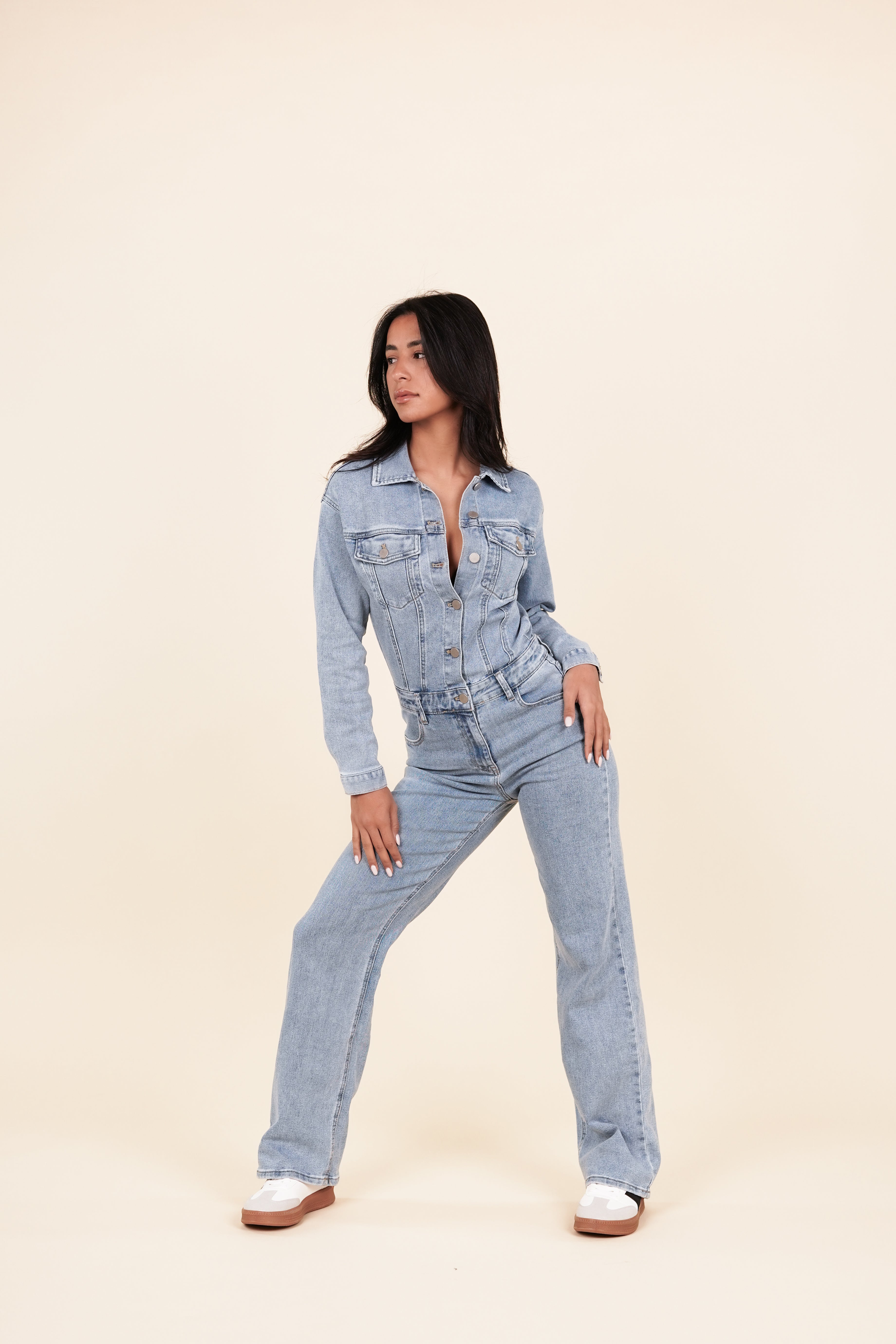 Riley Denim Jumpsuit