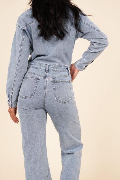 JENNA Denim Jumpsuit