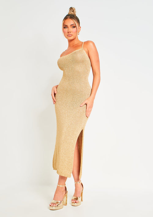Golden Knit Dress