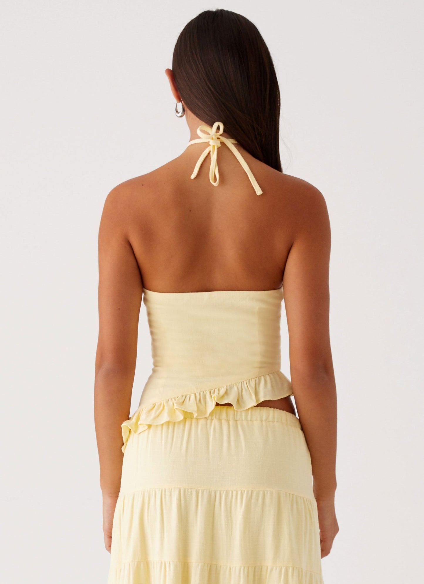Fiore Linen Frill Set